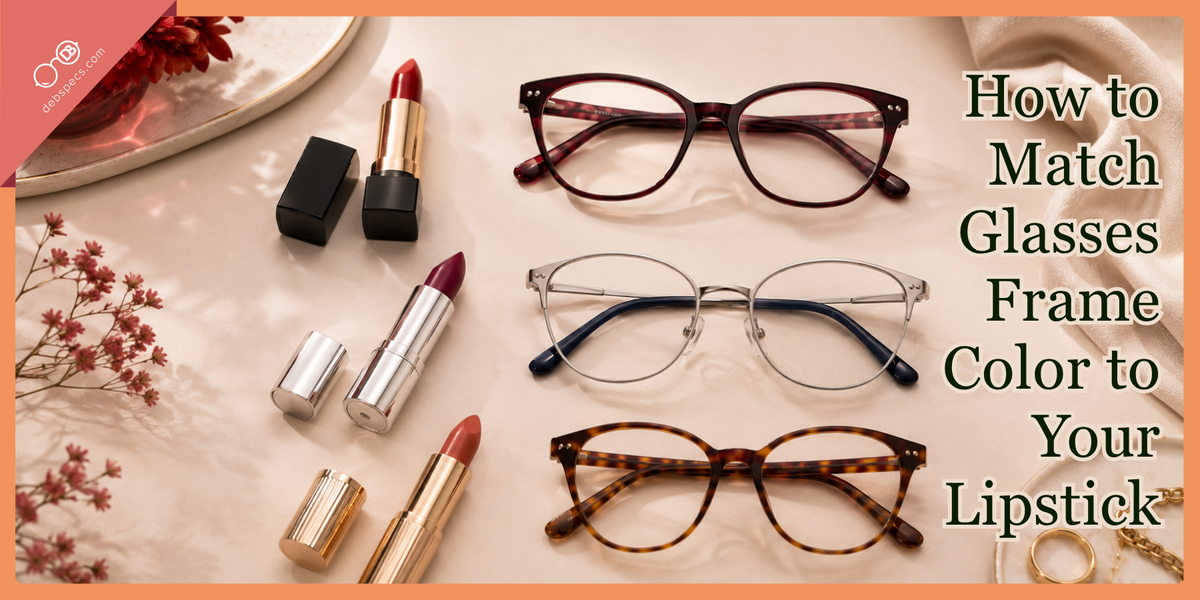 How to Match Glasses Frame Color to Your Lipstick
