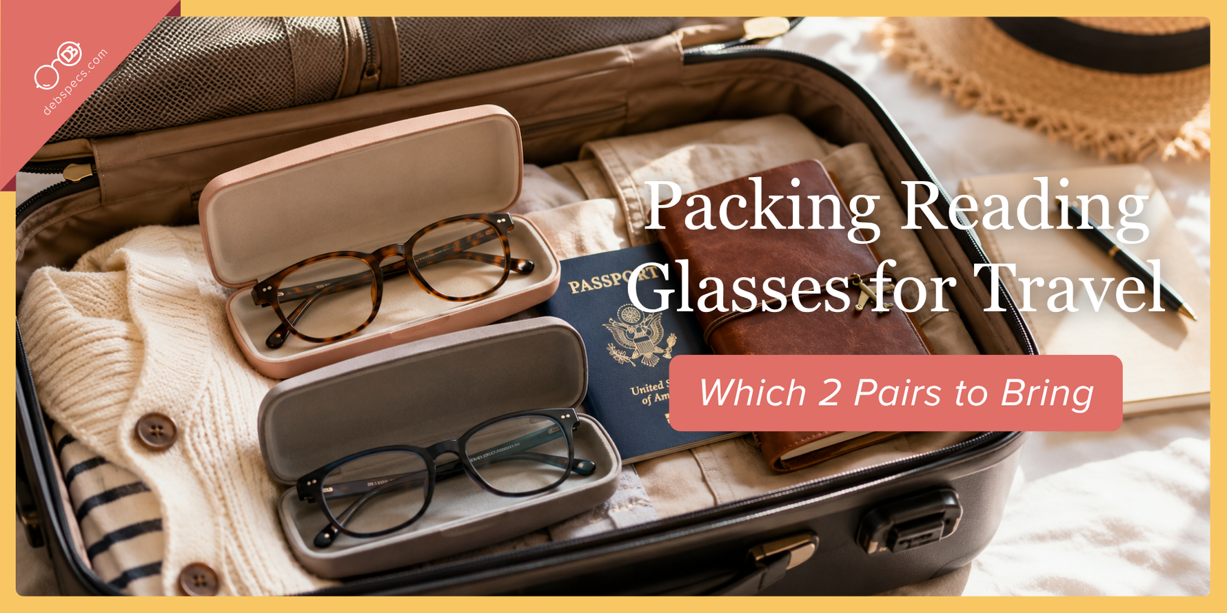 Packing Reading Glasses for Travel: Which 2 Pairs to Bring