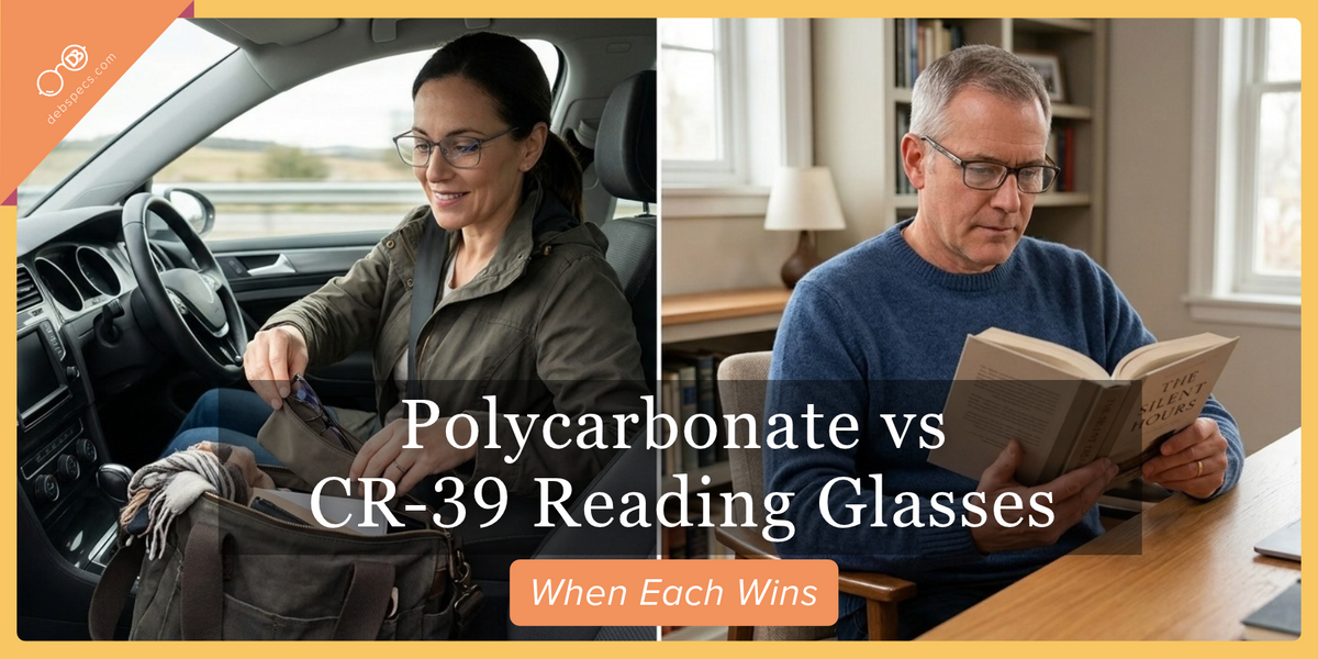 Polycarbonate vs CR-39 Reading Glasses: When Each Wins