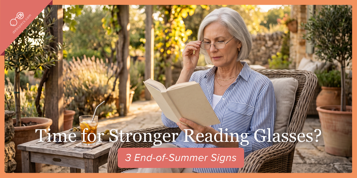 Time for Stronger Reading Glasses? 3 End-of-Summer Signs