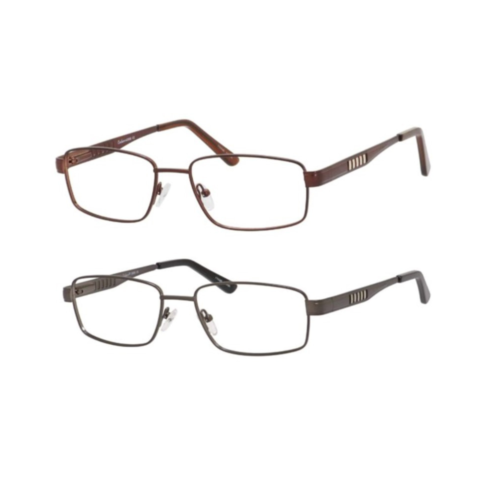 DebSpecs eyewear product style 3858 Rectangle Metal Mens