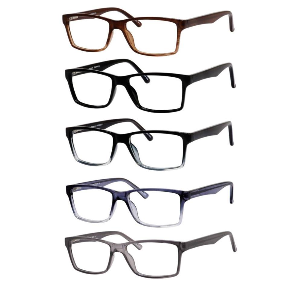 DebSpecs eyewear product style 3905 Rectangle Mens Plastic