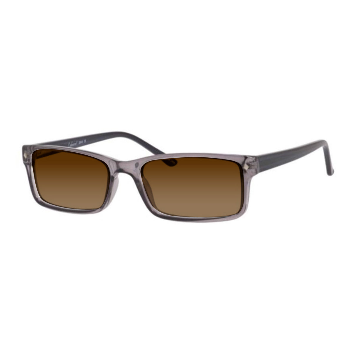 DebSpecs eyewear product style 3944 Rectangle Mens Plastic Smoke Average