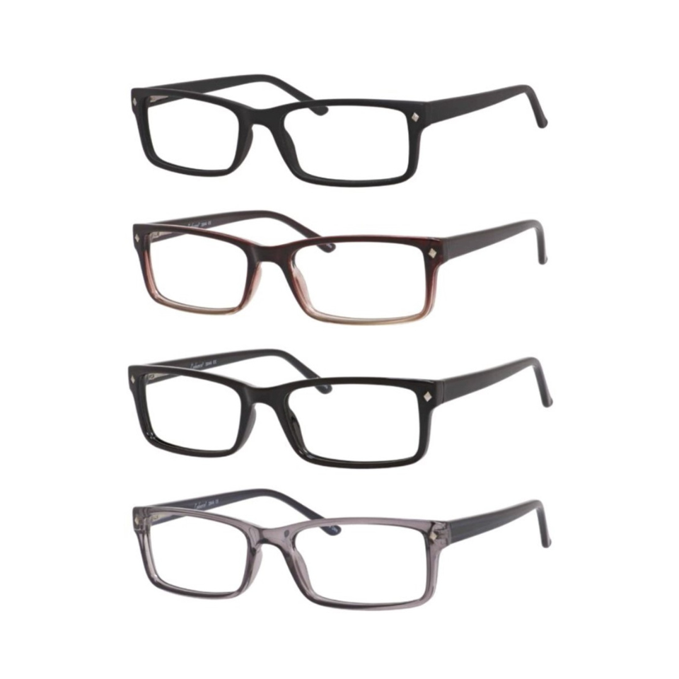 DebSpecs eyewear product style 3944 Rectangle Mens Plastic