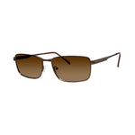 DebSpecs eyewear product style 4280 Rectangle Metal Mens Matte Brown Average