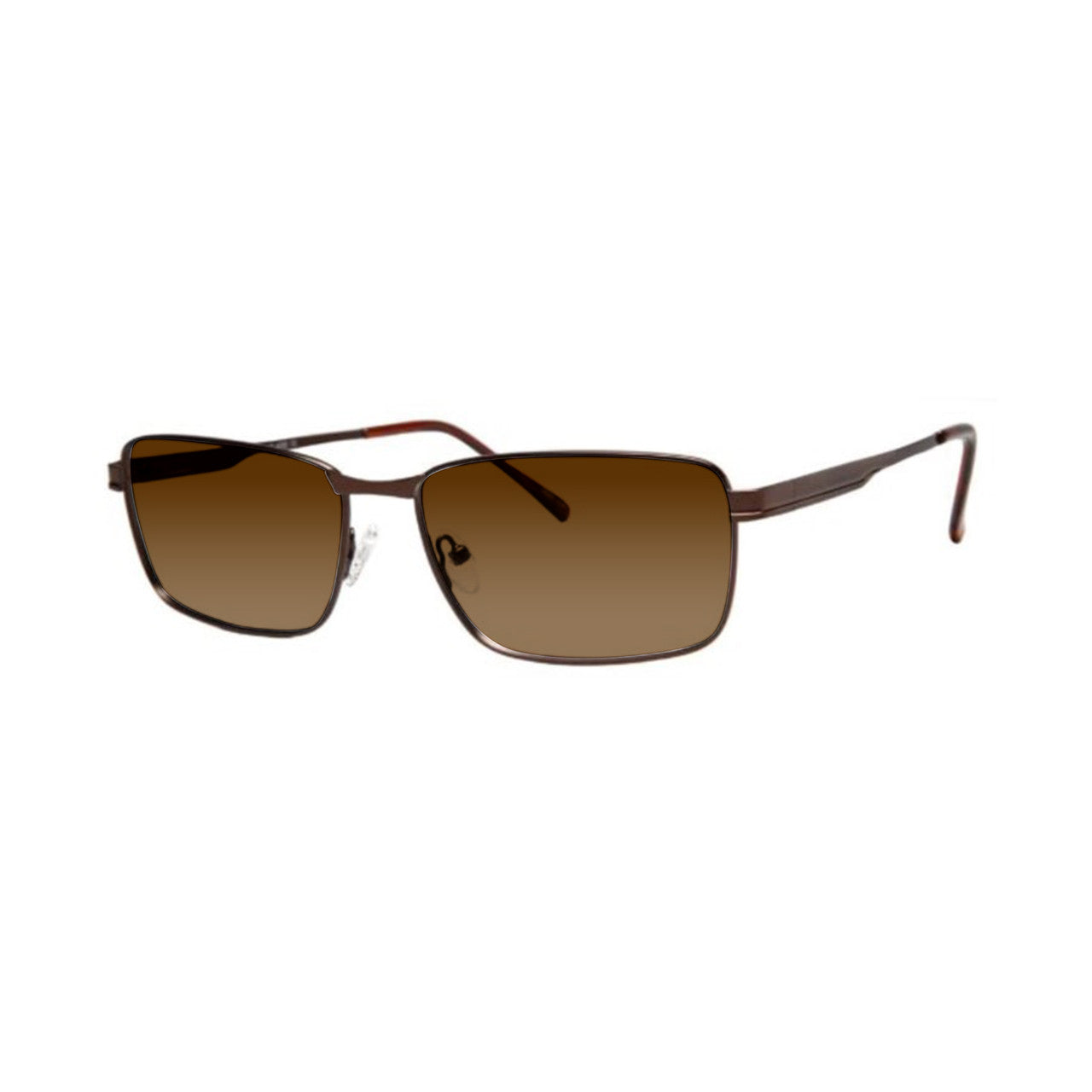 DebSpecs eyewear product style 4280 Rectangle Metal Mens Matte Brown Average