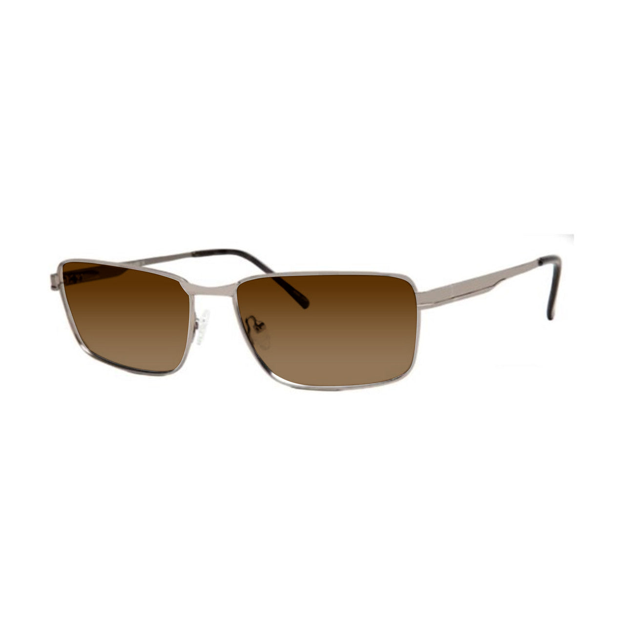 DebSpecs eyewear product style 4280 Rectangle Metal Mens Silver Average