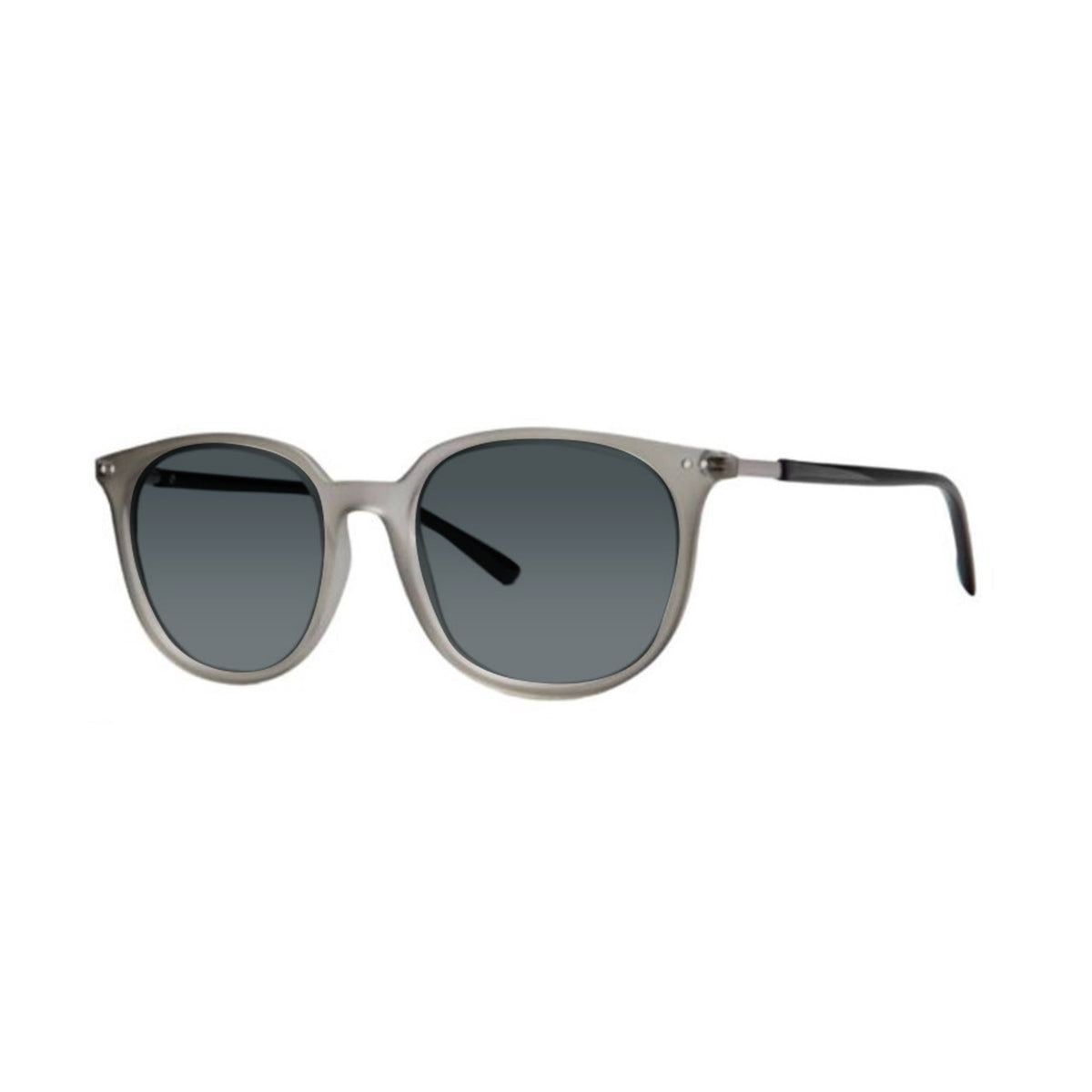DebSpecs eyewear product style 4350 Round Grey and Black black tint medium