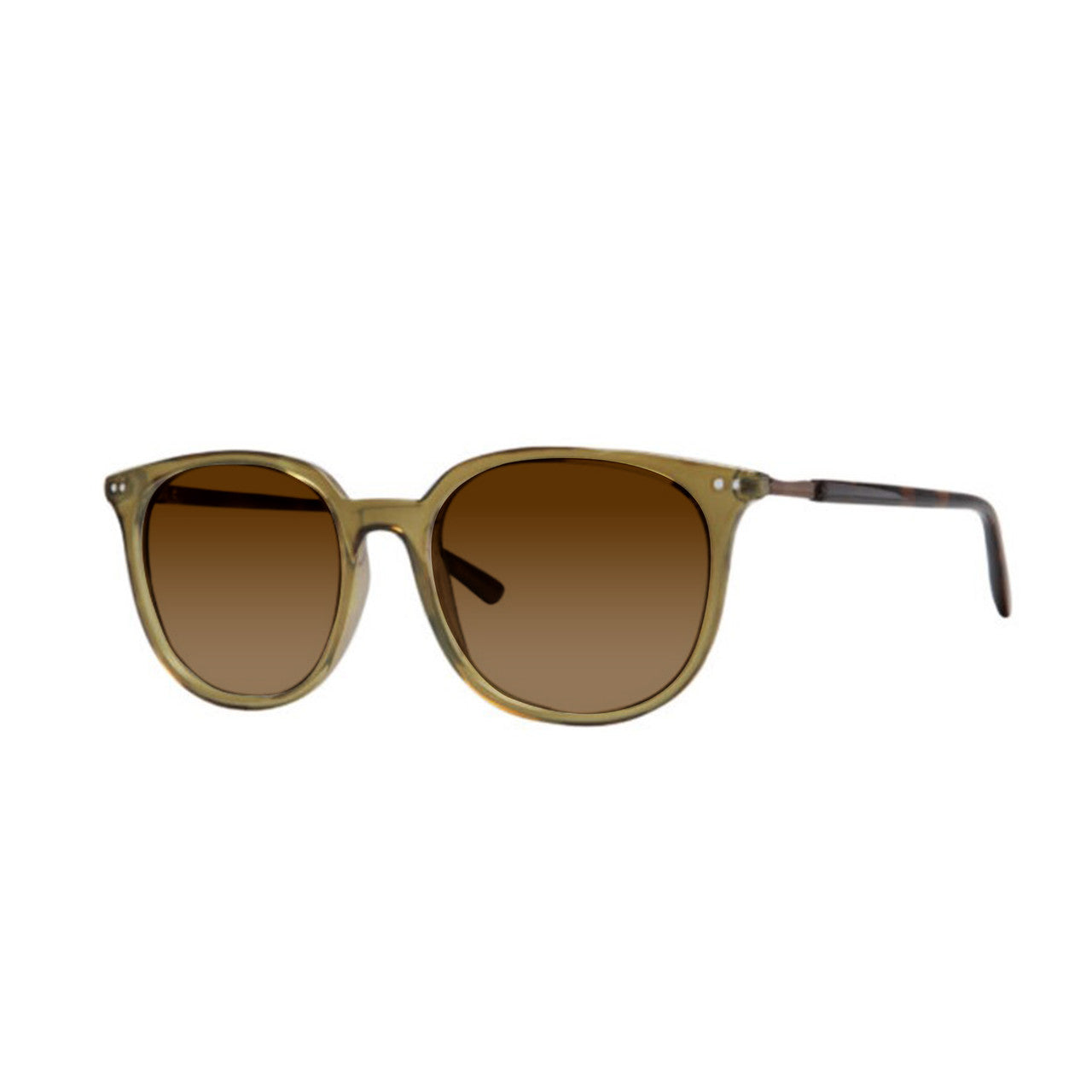 DebSpecs eyewear product style 4350 Round Kahki