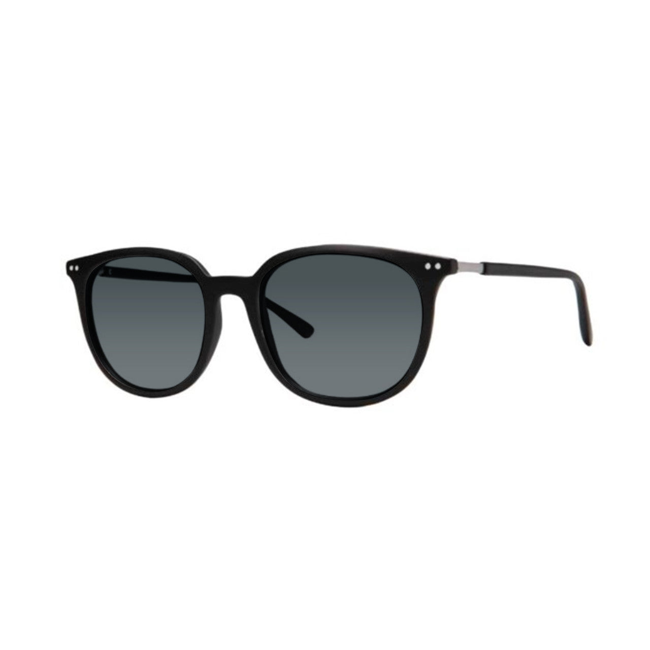 DebSpecs eyewear product style 4350 Round Matte Black black tint medium