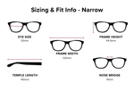 DebSpecs eyewear product style 4350 Round Sizing Info Narrow 1280 1280