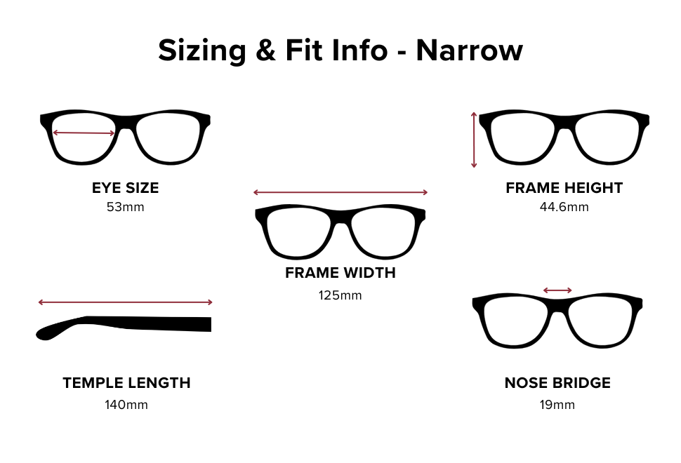 DebSpecs eyewear product style 4350 Round Sizing Info Narrow 1280 1280