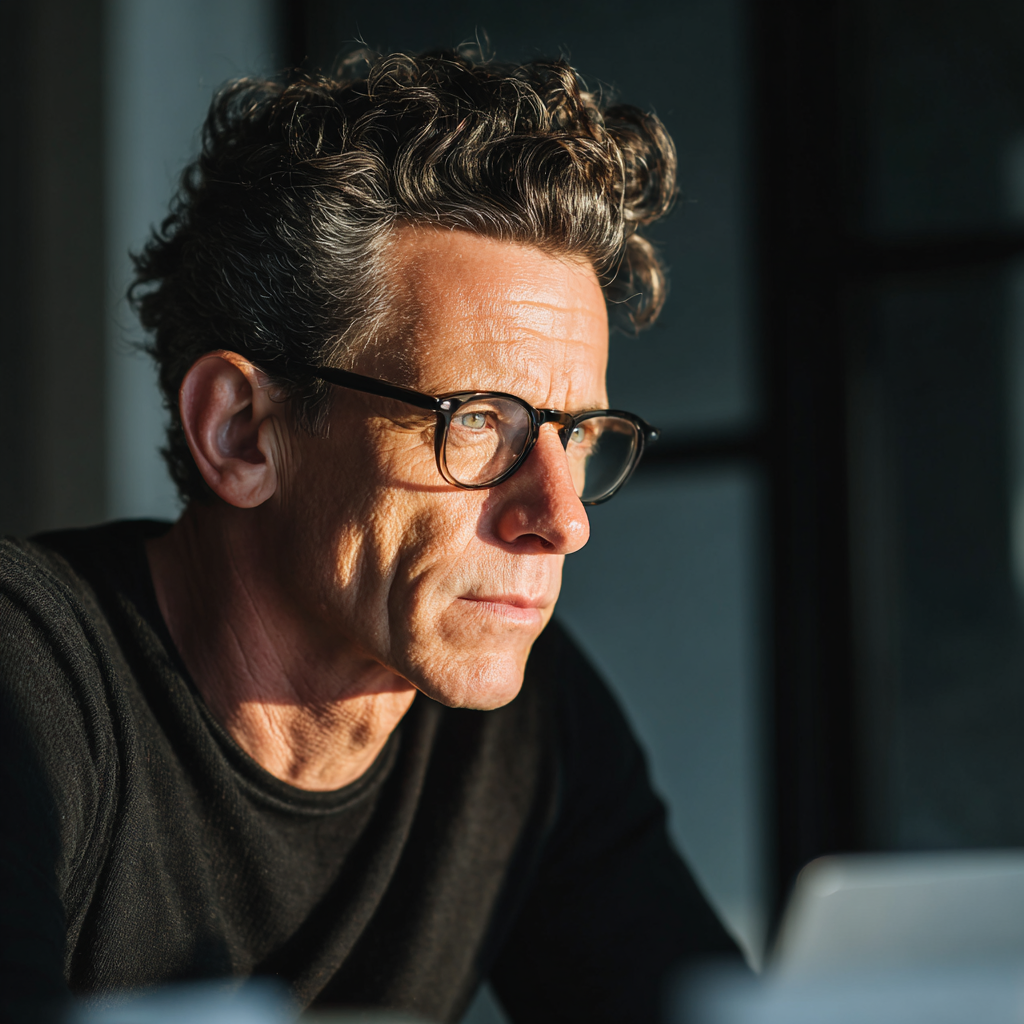 DebSpecs A 50 year old Caucasian man with a broad face salt and pepper d63a5042 6c9c 4080 b847 9a74c884cc2c 1 eyewear
