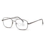 DebSpecs Aviator Style Reading Glasses ee larry Brown angled view