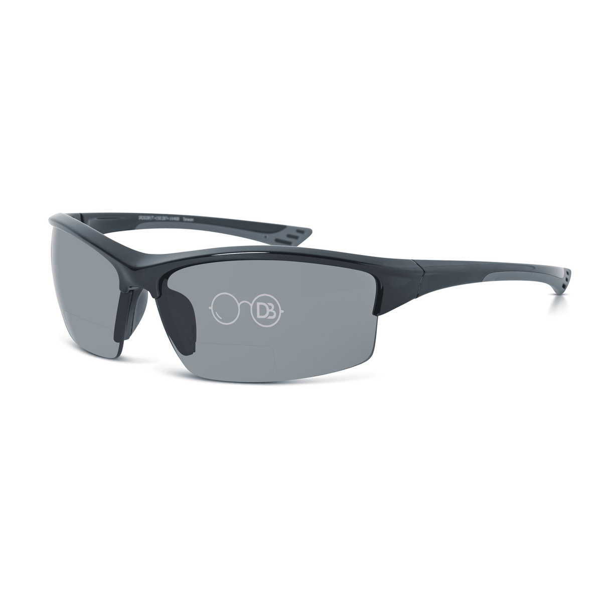 DebSpecs Bifocal safety sun readers Black angled view