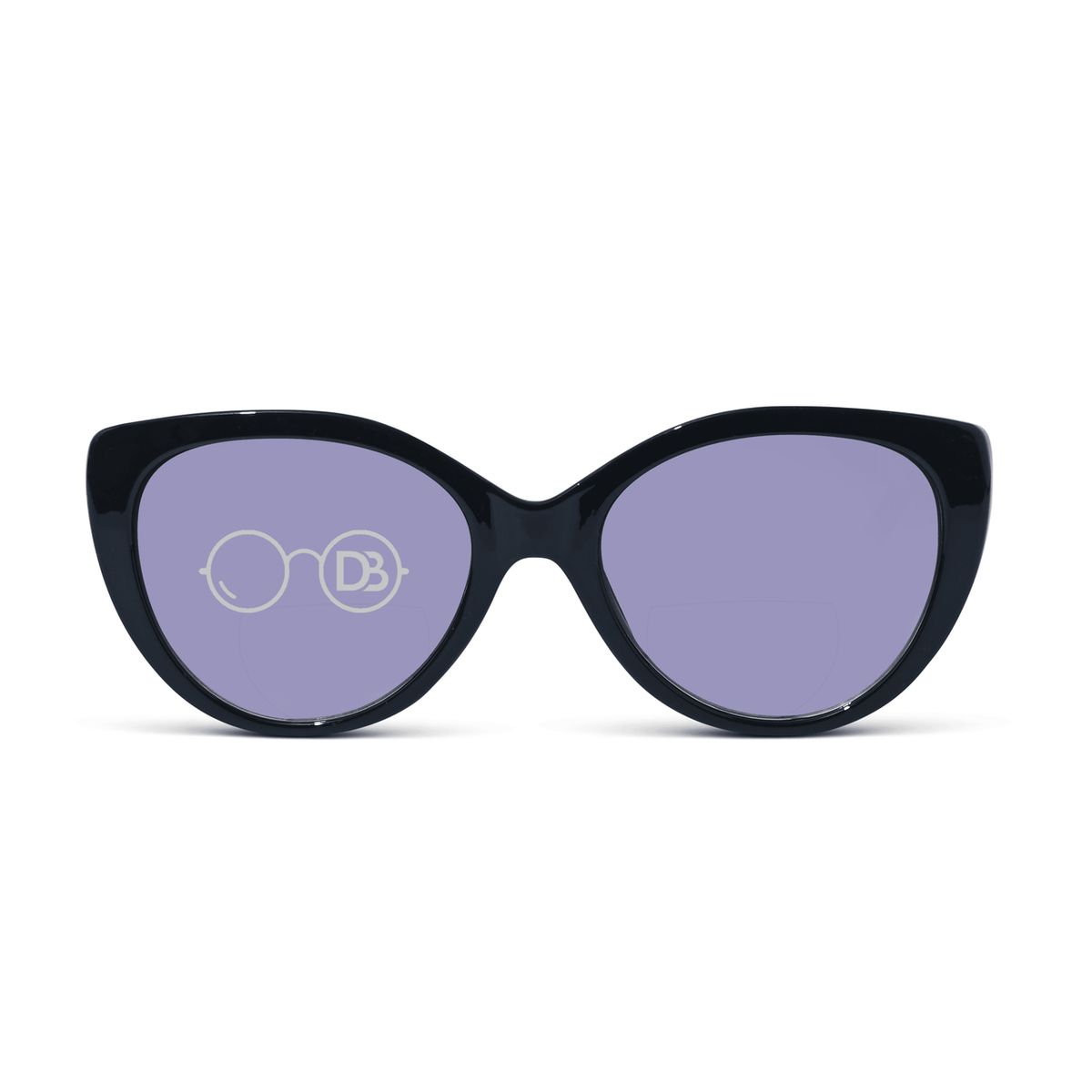 DebSpecs Bifocal sun Black front view eyewear