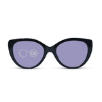 DebSpecs Bifocal sun Black front view eyewear