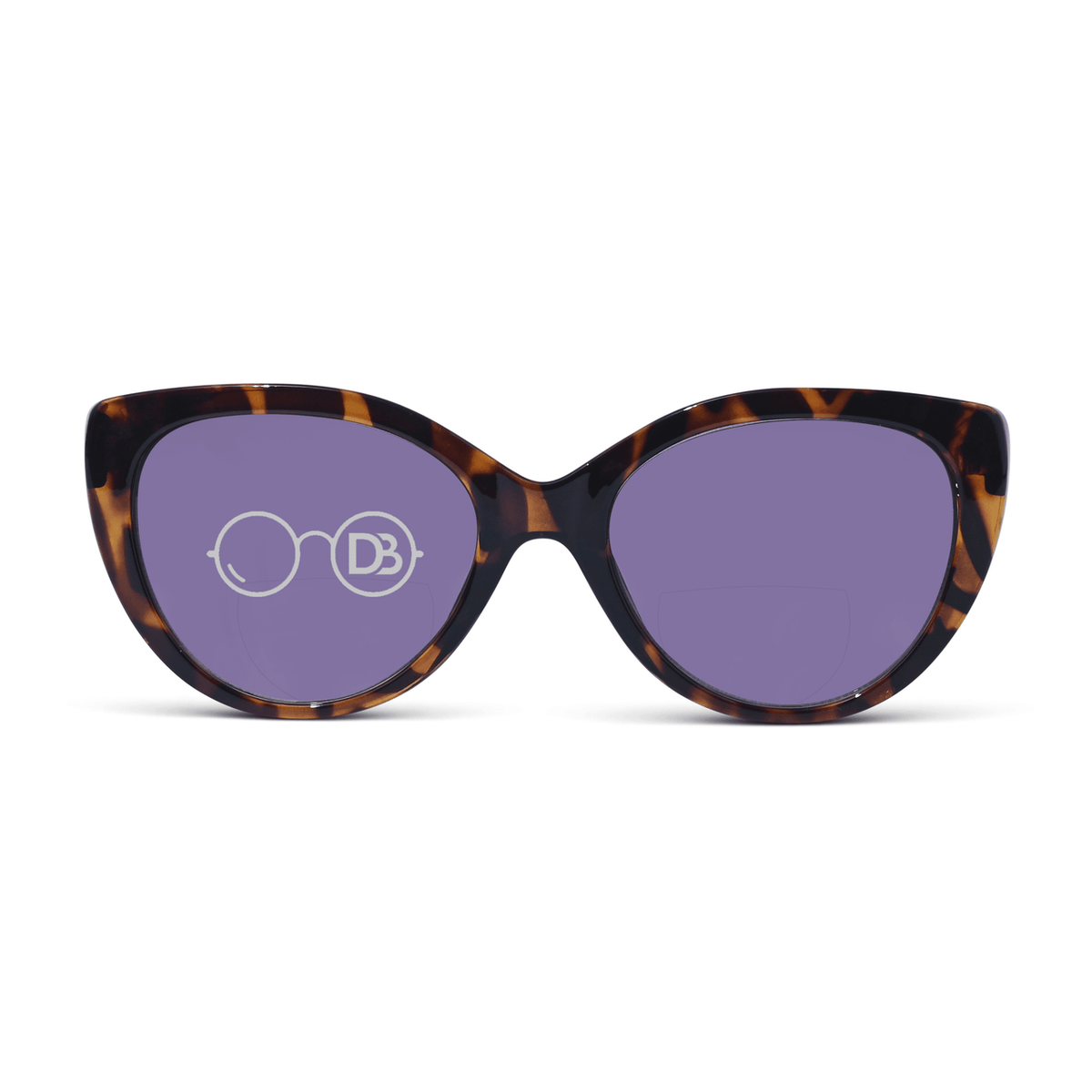 DebSpecs Bifocal sun Brown Tortoise front view eyewear