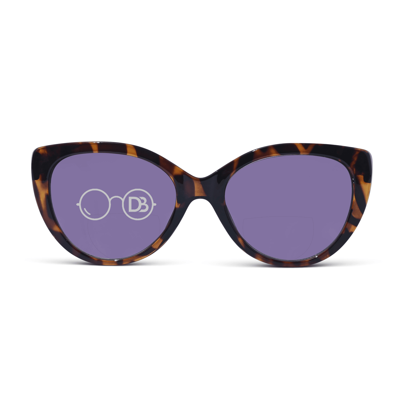 DebSpecs Bifocal sun Brown Tortoise front view eyewear