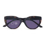 DebSpecs Bifocal sun Brown Tortoise front folded view eyewear
