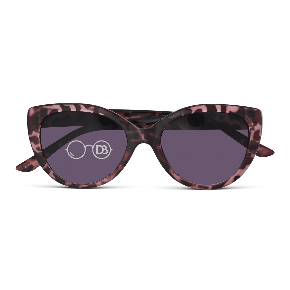 DebSpecs Bifocal sun See through Tortoise front folded view eyewear