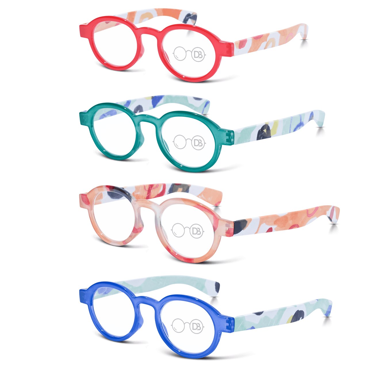 DebSpecs Bright Round Quirky Reading Glasses oc 653 product group