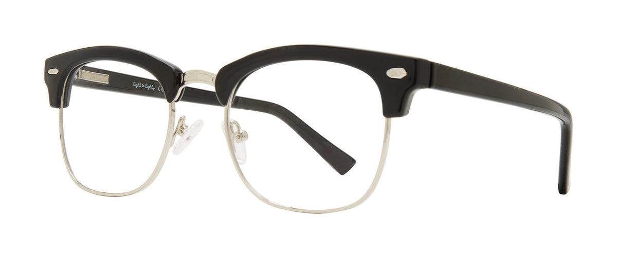 DebSpecs Buster Black Silver eyewear