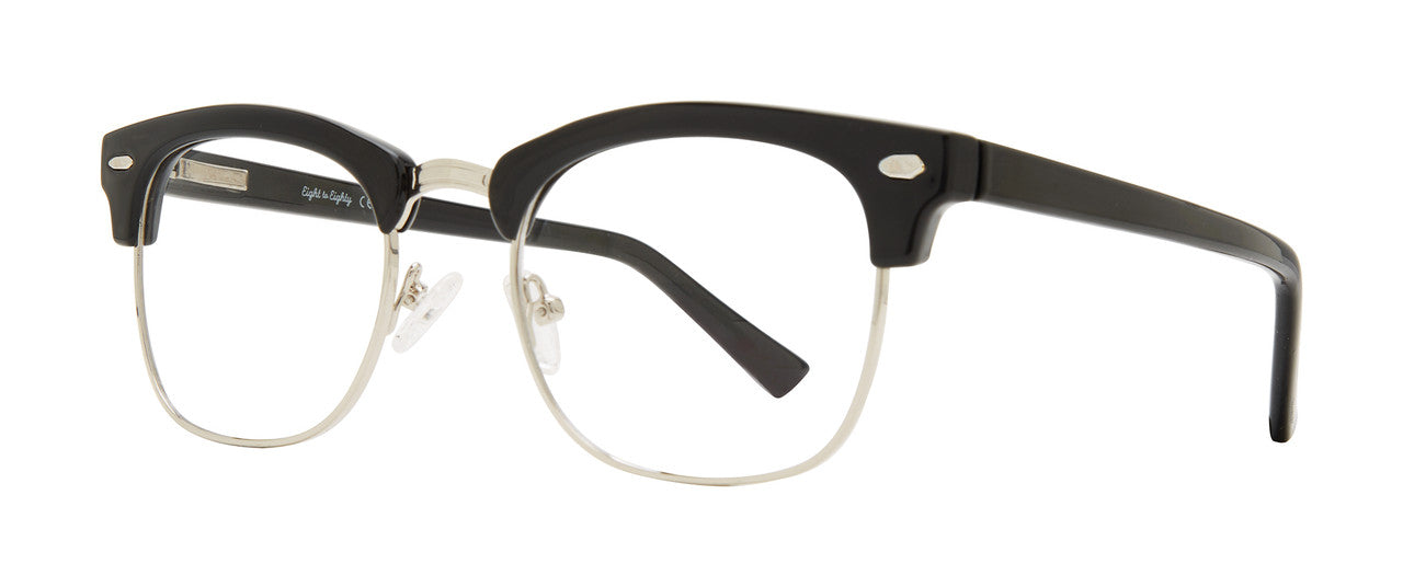 DebSpecs Buster Black Silver eyewear