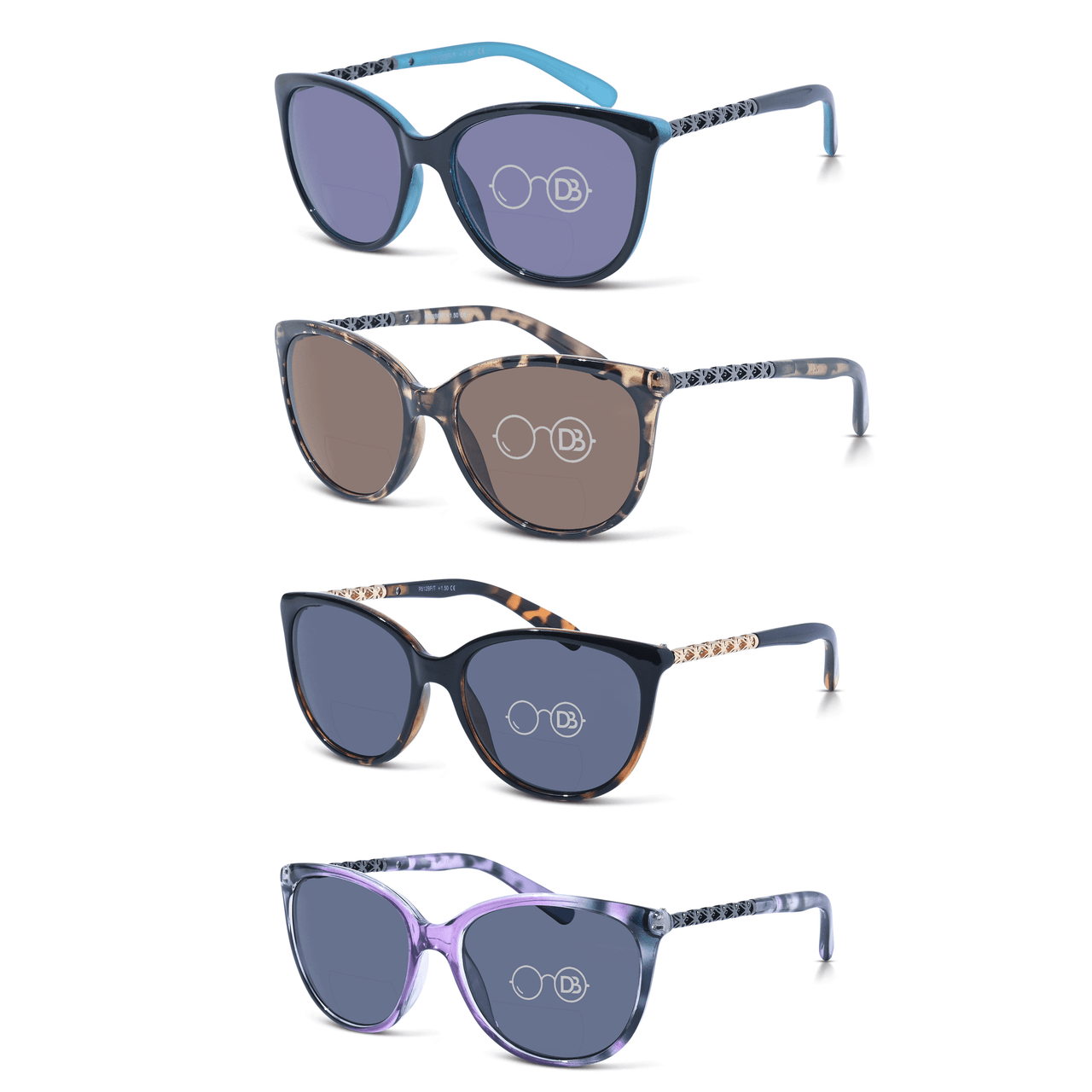 DebSpecs Cat Eye Reader Bifocal Sunglasses oc 512bf product group