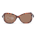 DebSpecs Chic Bifocal Sunglasses Readers oc 599bf Tortoise front view