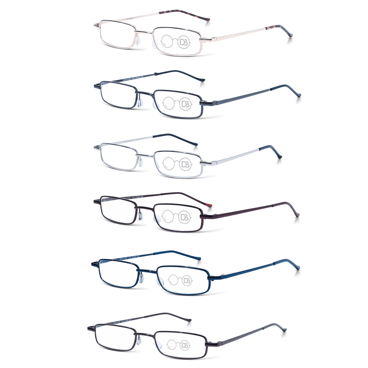 DebSpecs Compact Wire Rectangle Readers with Case pa0013 product group