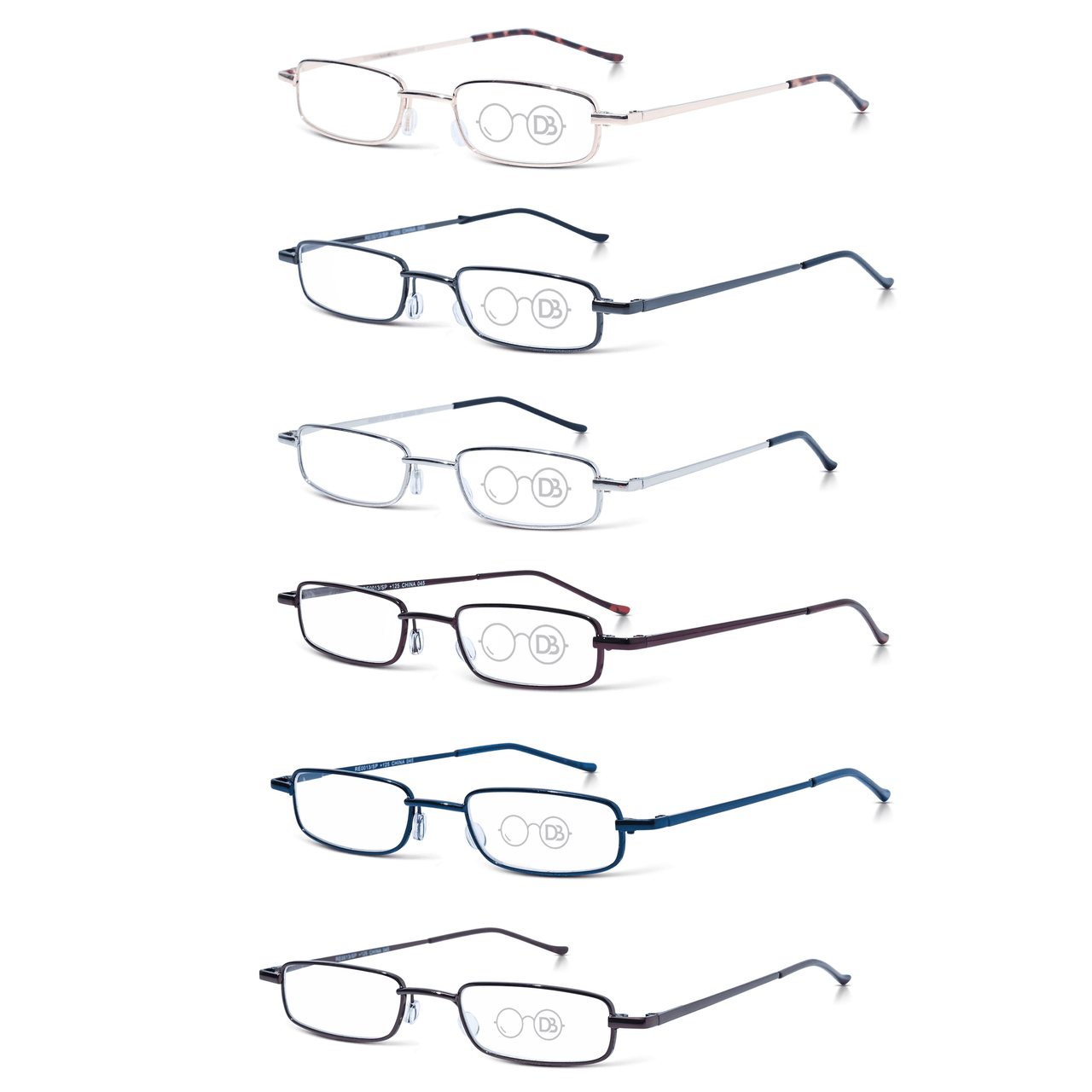 DebSpecs Compact Wire Rectangle Readers with Case pa0013 product group