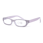 DebSpecs Crystal Readers with Case ronfrosty Sugar Plum angled view