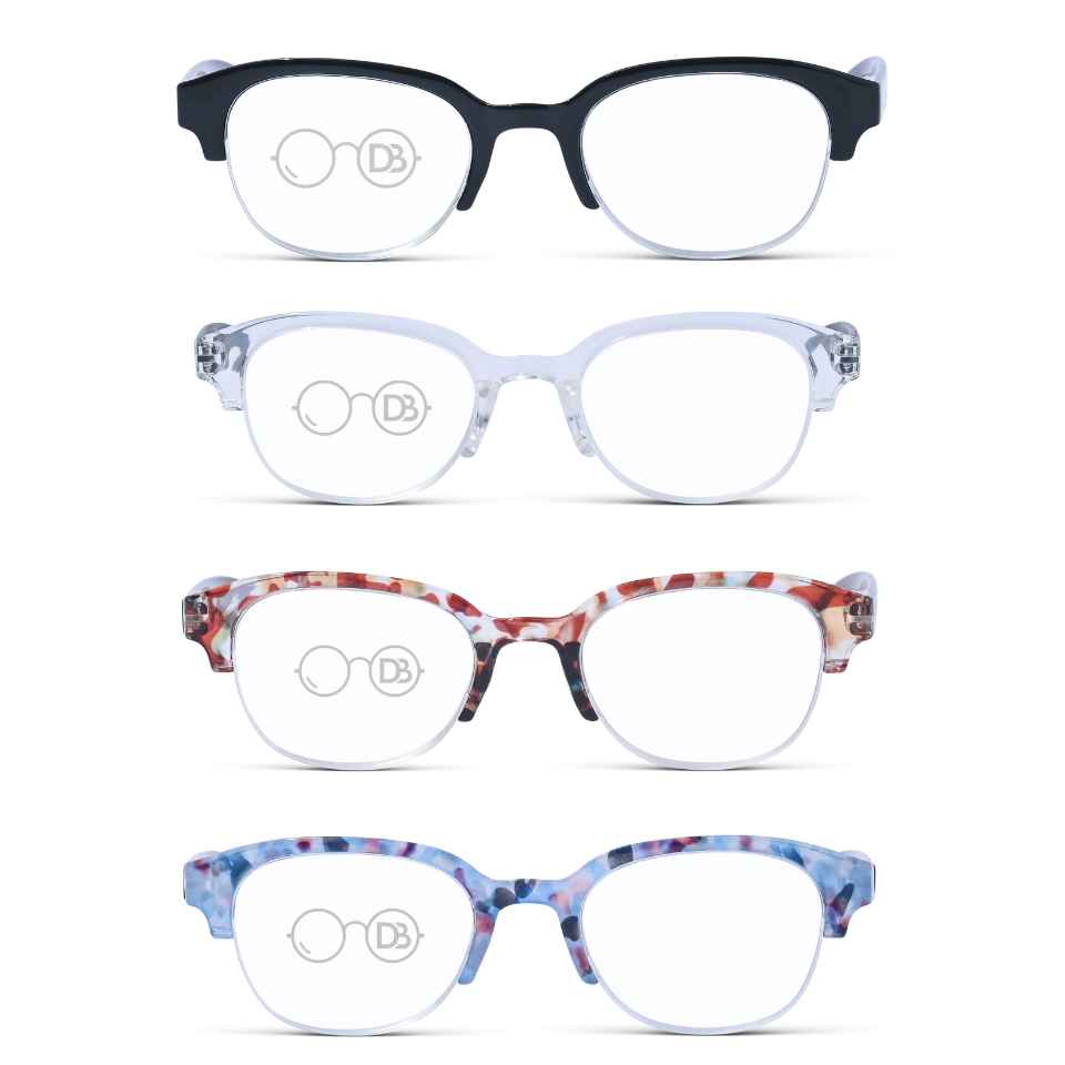 DebSpecs ER Plume front view eyewear