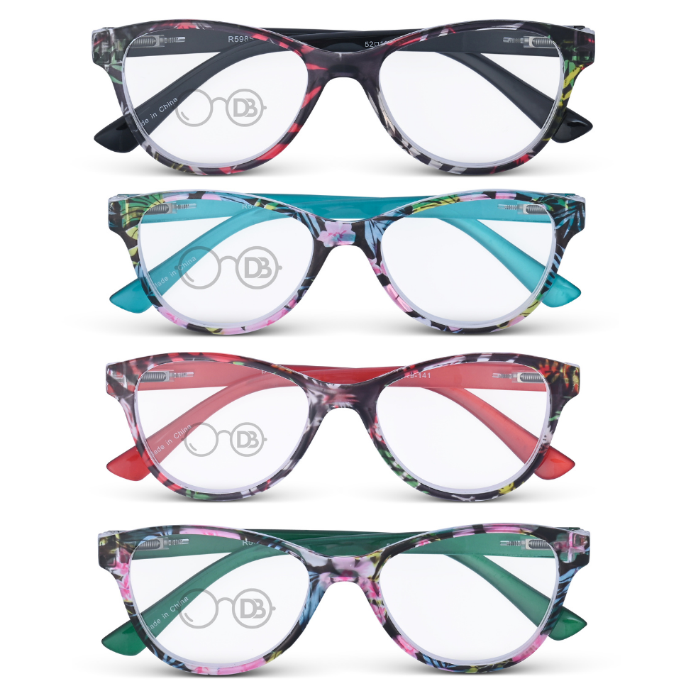 DebSpecs ER Rainforest front folded view eyewear
