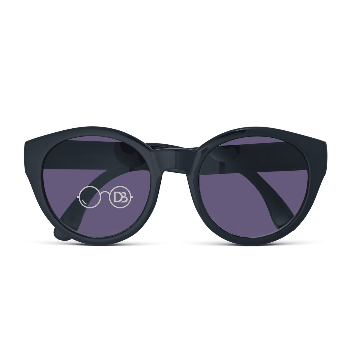 DebSpecs Hidden Inner Bifocal Sunglass Readers ef8918bf Black front folded view