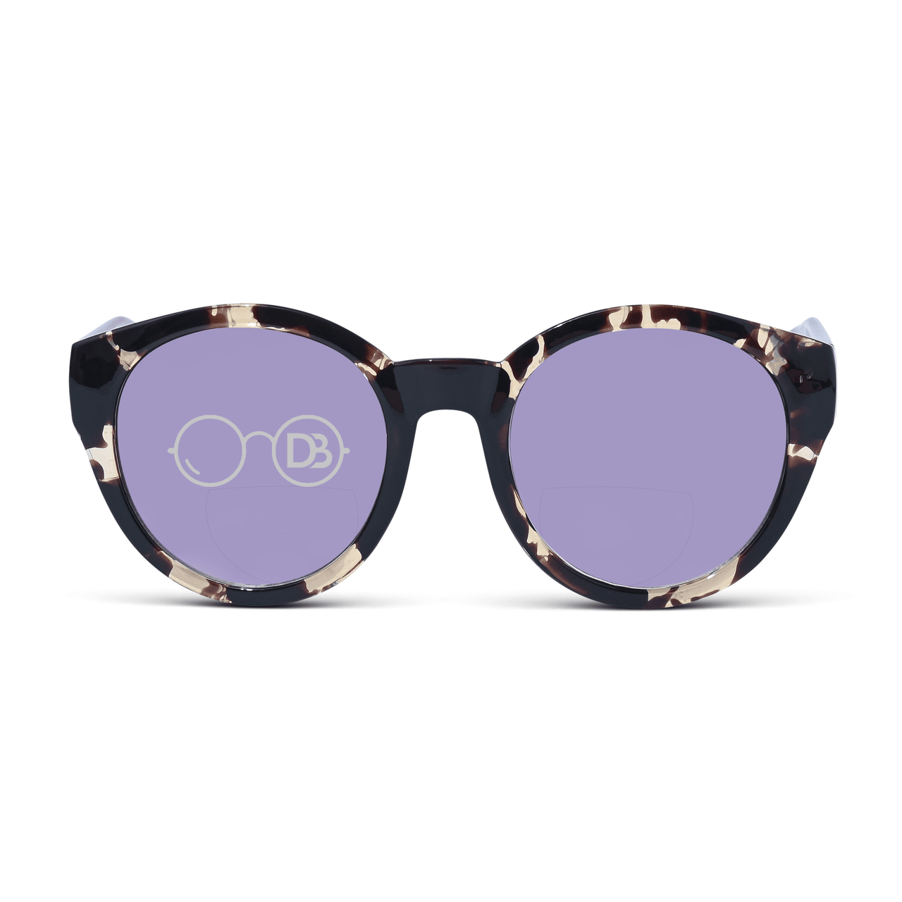 DebSpecs Hidden Inner Bifocal Sunglass Readers ef8918bf Brown Tortoise front view