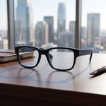 DebSpecs Ike black clear product shot eyewear