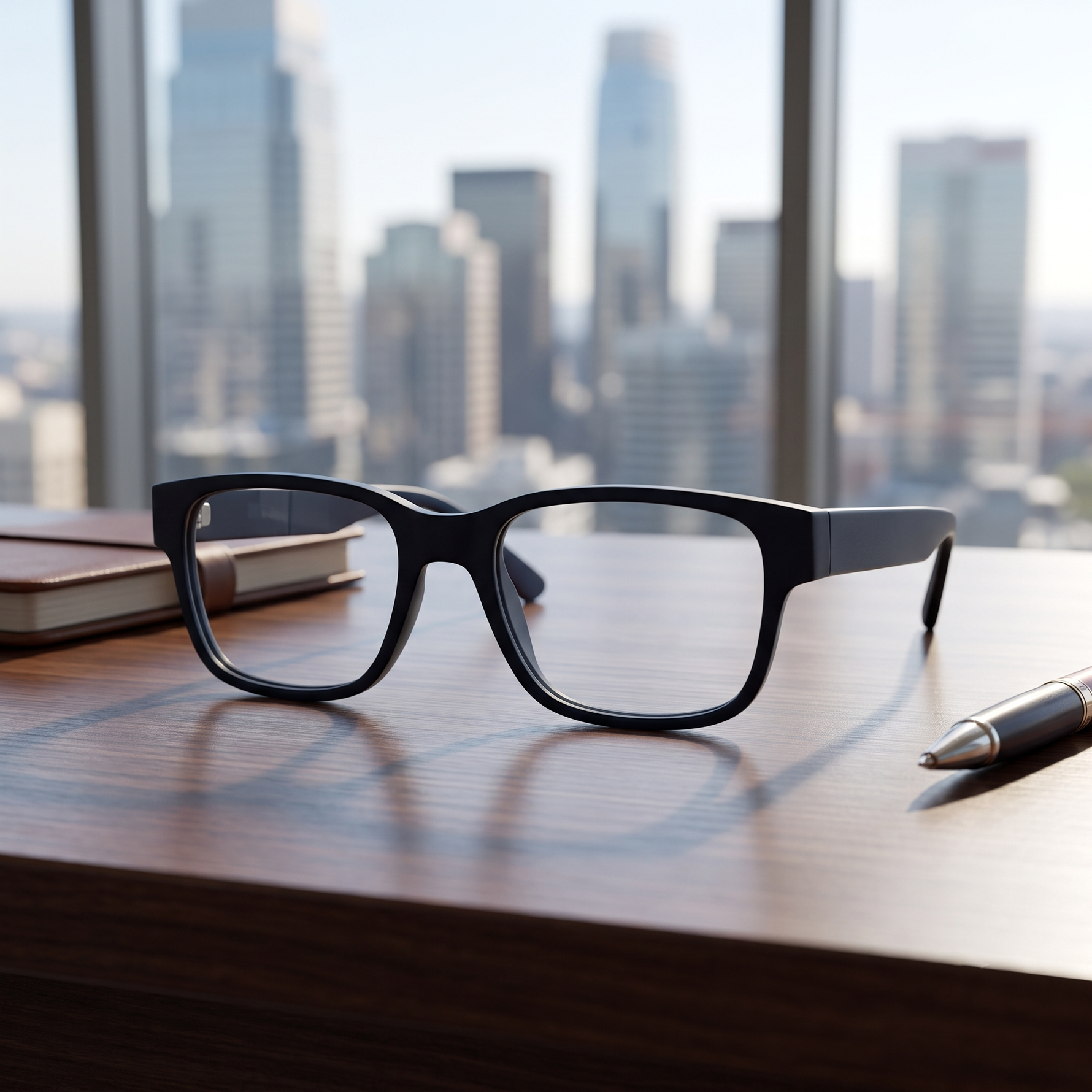 DebSpecs Ike black clear product shot eyewear