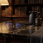 DebSpecs Joel matteblack bluelight product shot eyewear