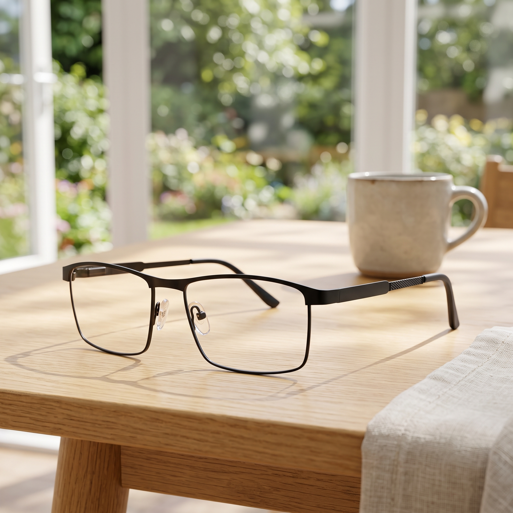 DebSpecs Joel matteblack clear product shot eyewear