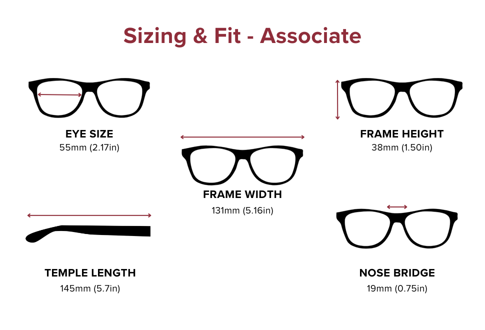 DebSpecs Large-size eyewear fit guide Associate
