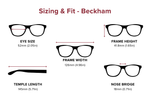 DebSpecs Large-size eyewear fit guide Beckham