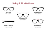 DebSpecs Large-size eyewear fit guide Bellisma