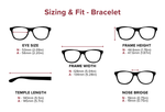 DebSpecs Large-size eyewear fit guide Bracelet