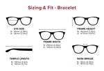 DebSpecs Large-size eyewear fit guide Bracelet