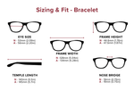 DebSpecs Large-size eyewear fit guide Bracelet