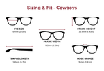 DebSpecs Large-size eyewear fit guide Cowboys