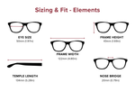DebSpecs Large-size eyewear fit guide Elements