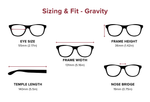 DebSpecs Large-size eyewear fit guide Gravity